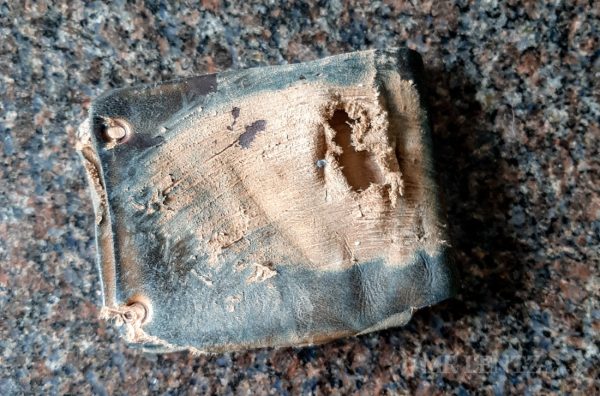 wallet saves motorcycle rider from severe road rash