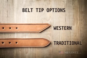 belt tip options for gun belts