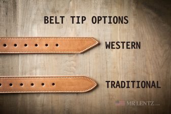 belt tip options for wide gunbelts