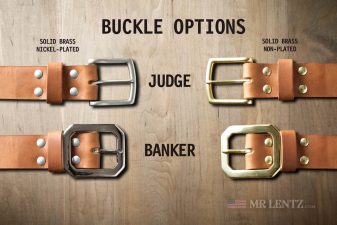 belt buckle options for wide single layer gun belts
