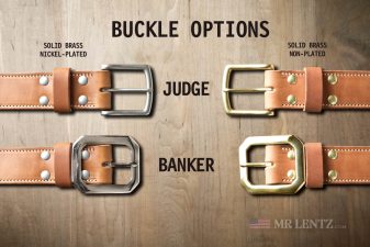 buckle options for wide leather gun belt