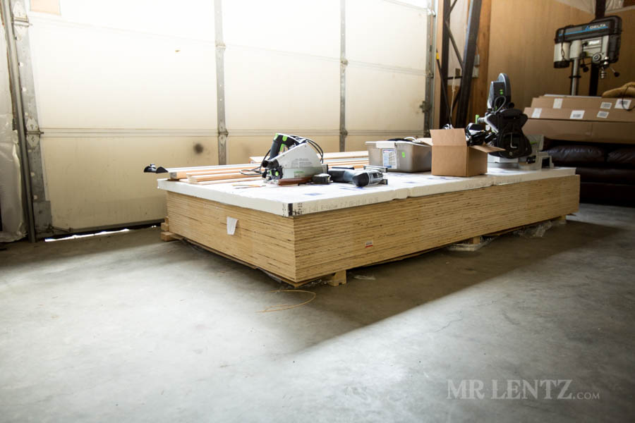 plywood for walls inworkshop