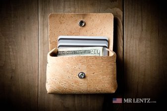 cork cash and card wallet