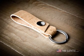 handmade cork keychain