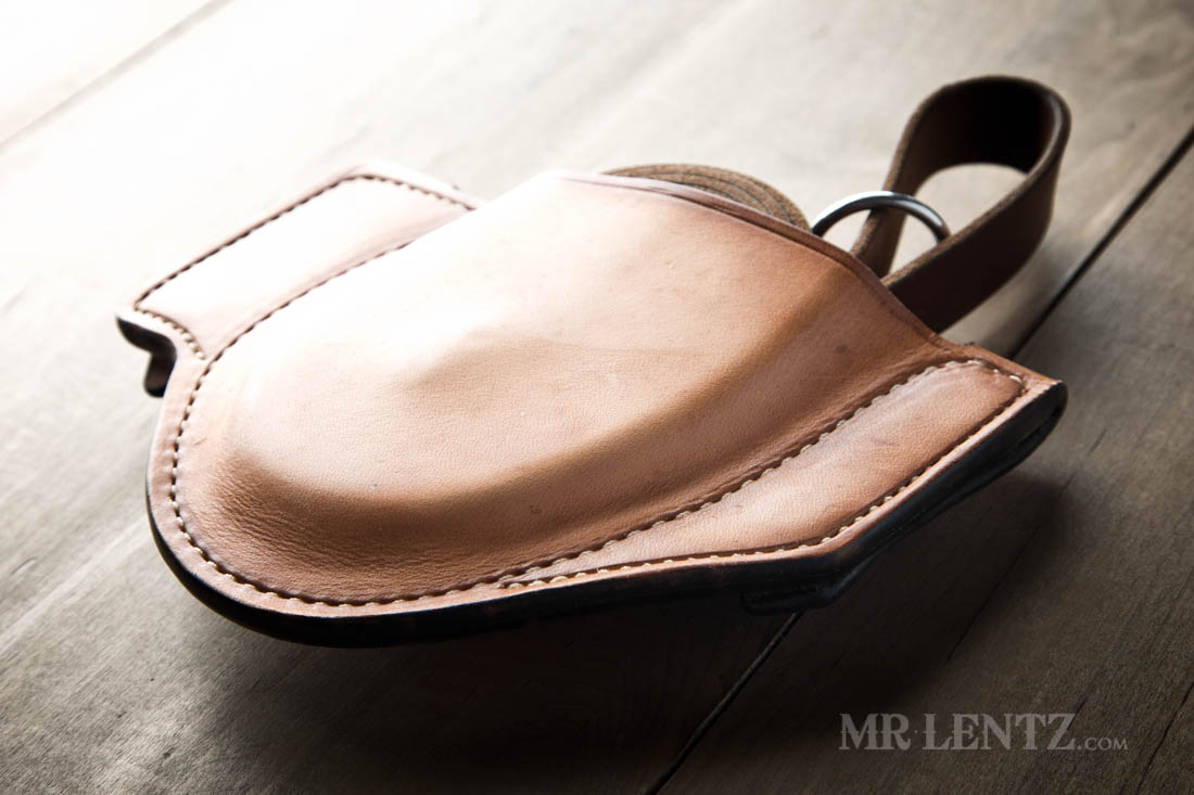 pancake style holster for dog leash