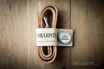 double tongue belt with leather conditioner