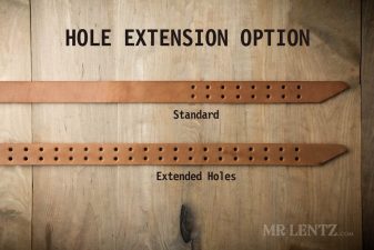 double tongue belt extended hole option