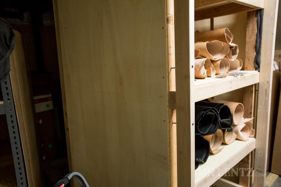 door frame for leather cabinet