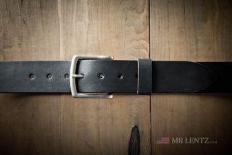 black gun belt in wide width