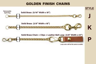 Golden Finish Chain Options