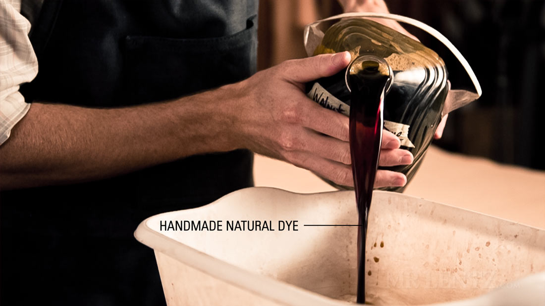 handmade leather dye