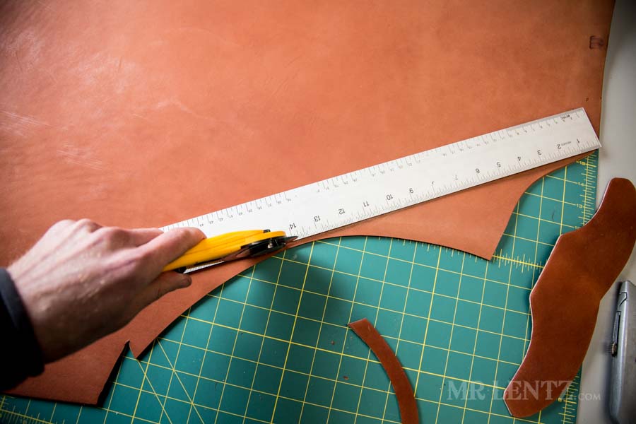 cutting the axe sheath strap