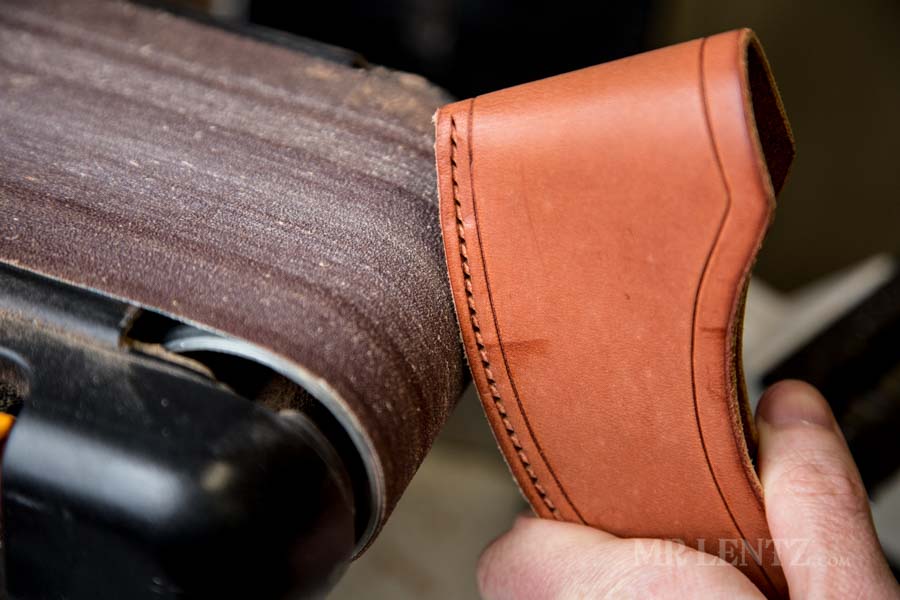 fixing the edge on a sheath