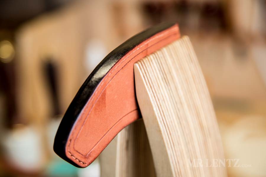 edges slicked on axe sheath