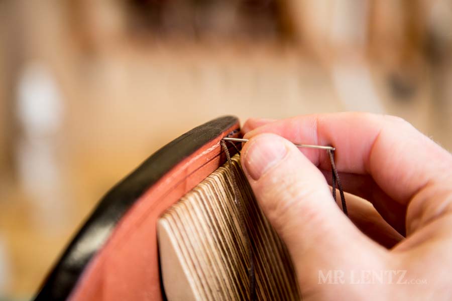 saddle stitch axe sheath