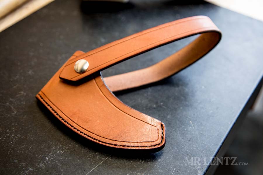 axe sheath before final finish