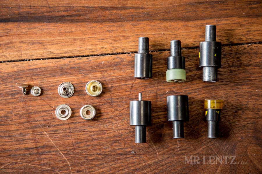 snap and rivet setting tools for axe sheath tutorial