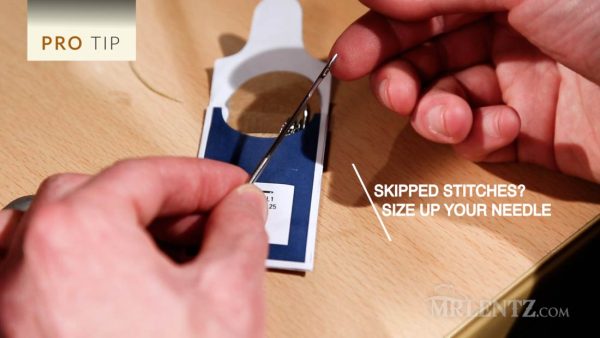 Schmitz needles for use on leather sewing machine