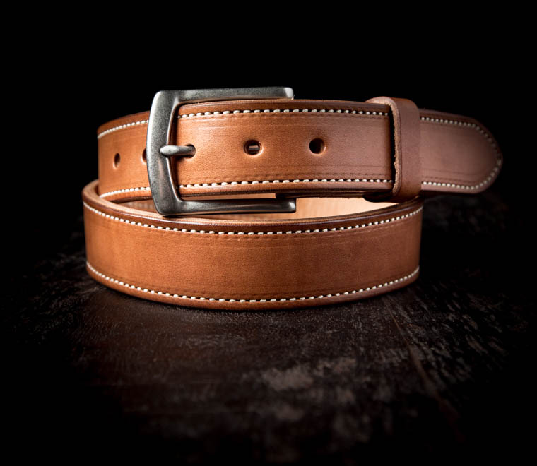 lined leather belts usa made