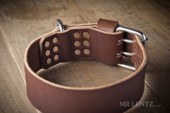large leather dog collar for strong dogs