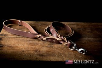 leather dog leash