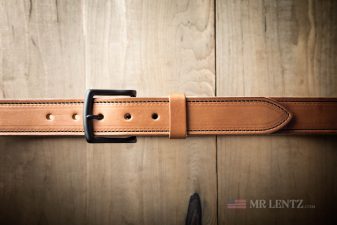 gun belt with steel reinforcement
