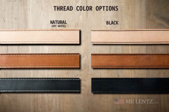 thread color options for gun belts