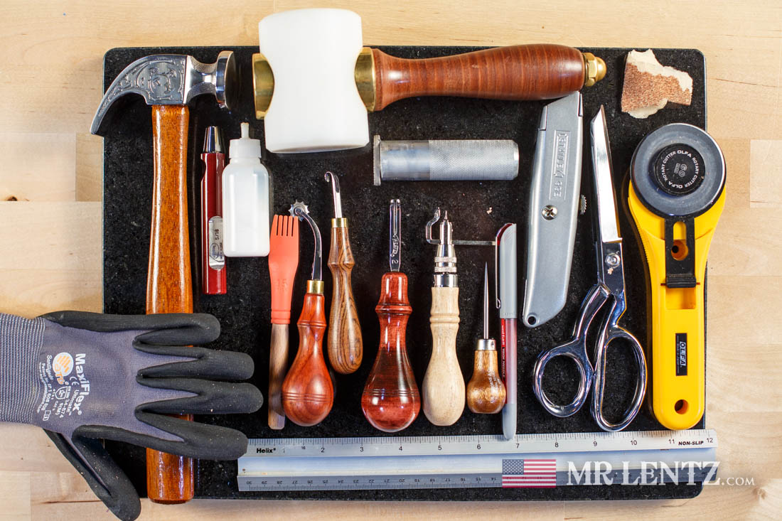 Tools needed to make a leather holster