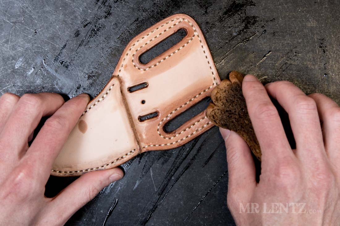 rewetting the belt slot holes