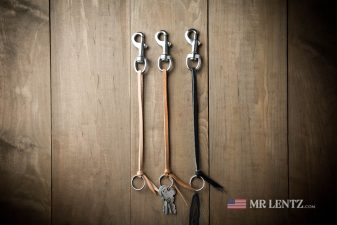 color options for leather knot keychains
