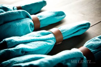 beautiful leather napkin rings