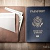 leather passport wallet