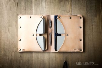 tan leather passport wallet