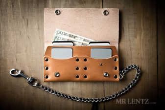 interior of trucker wallet