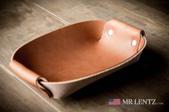 leather valet tray