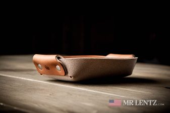 side view of valet tray