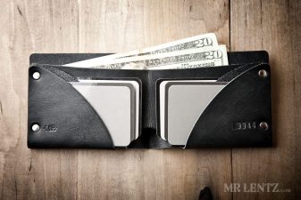 black leather wallet