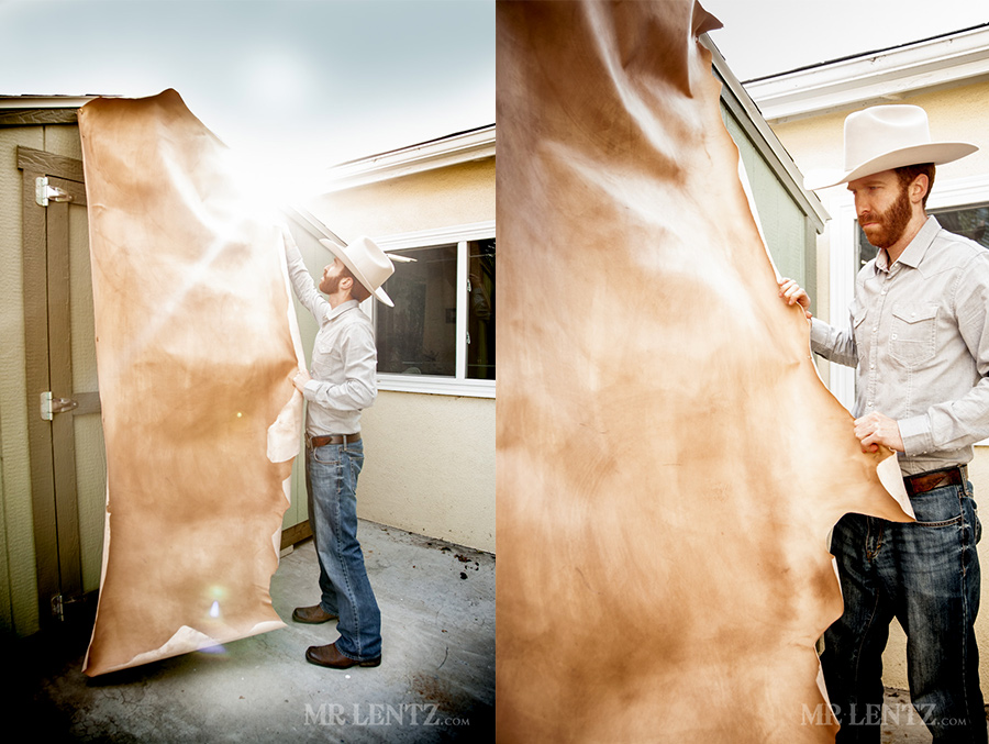 working with leather the old fashioned way