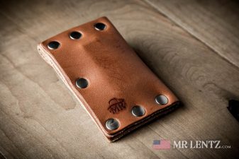 magnetic leather key pouch