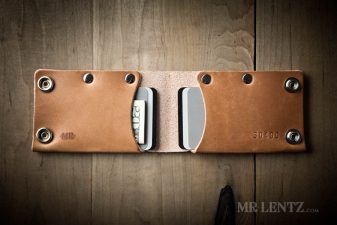 slim card wallet with snaps