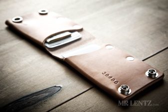 mens brown card wallet