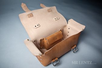 open mens leather work bag