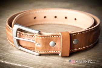 handmade lined dress belt