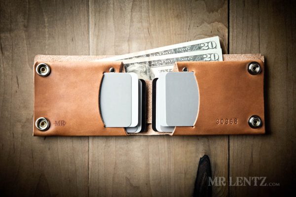 mens leather wallet with snap closure