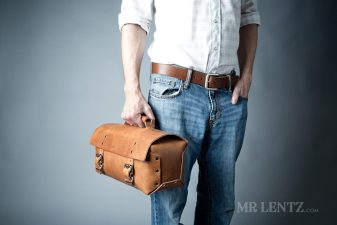 Mens Leather work bag briefcase