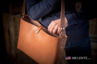 brown leather tote bag usa made