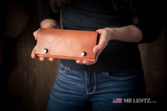 womens leather wallet handmade in the usa