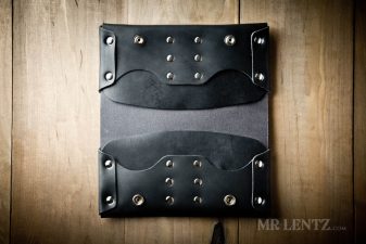 interior black phone clutch