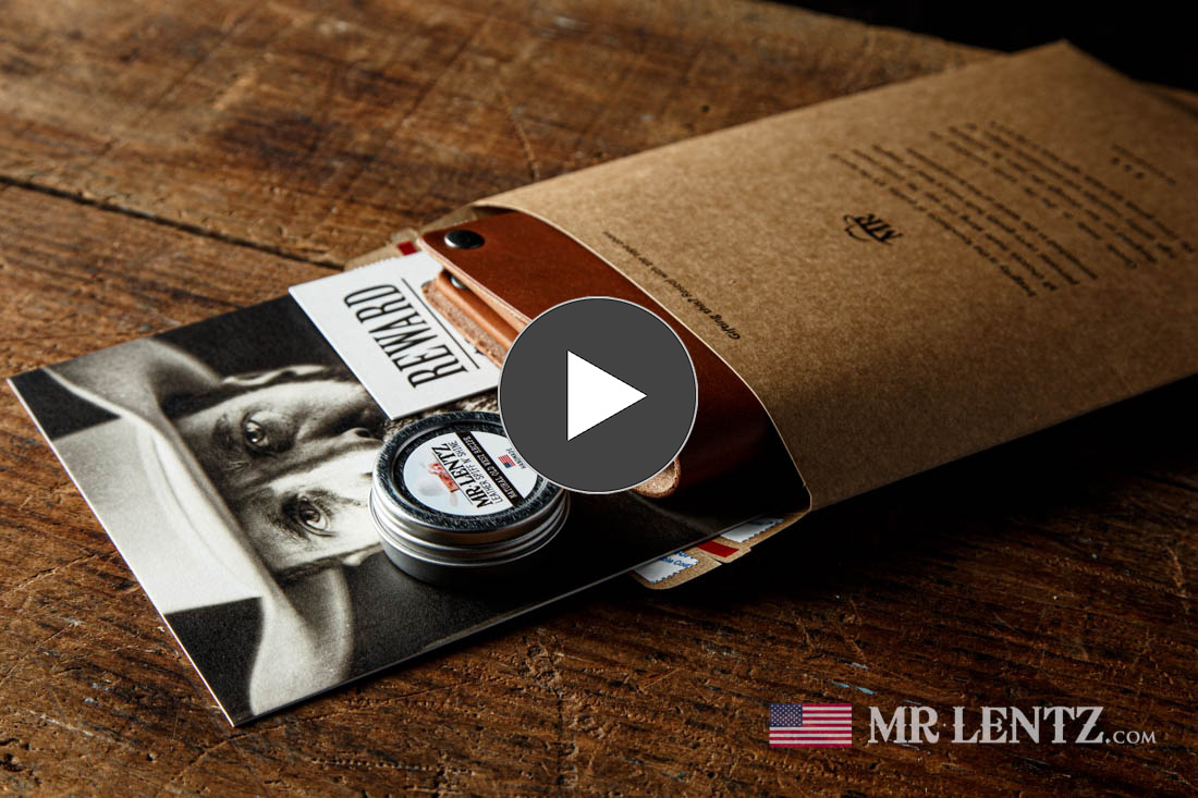 Mens leather wallet play video