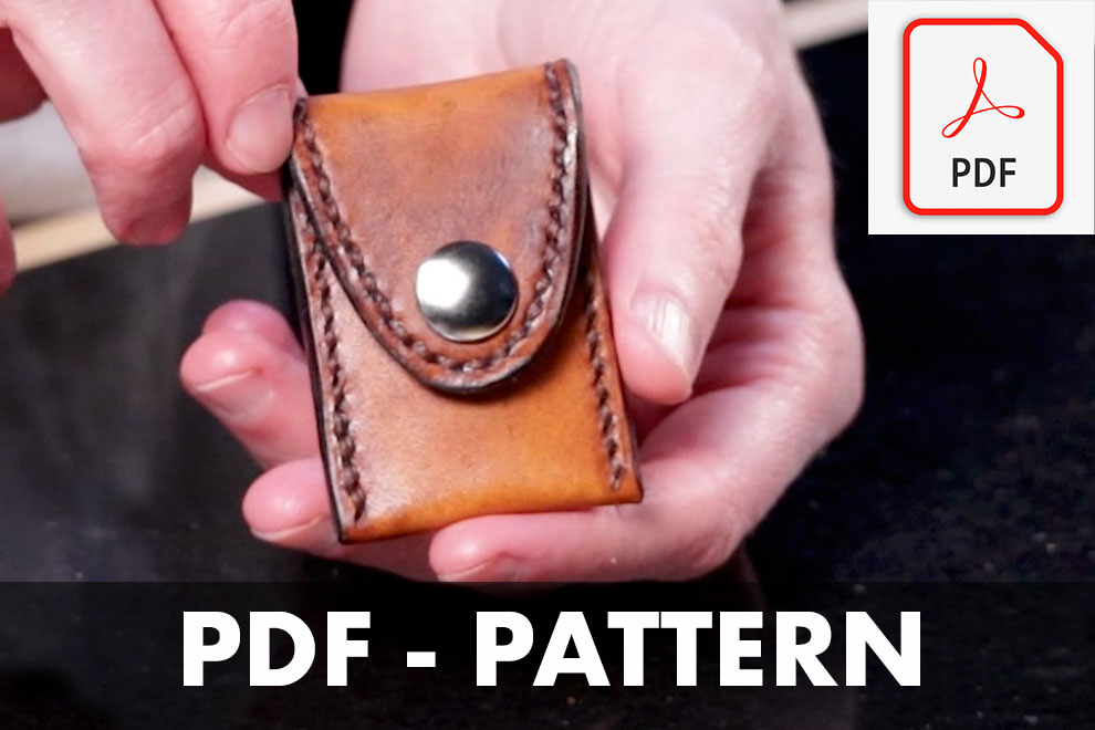 magnetic leather key pouch pattern
